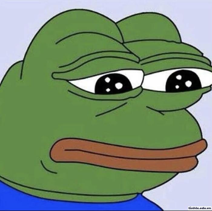 Meme ếch xanh đáng yêu hài hước